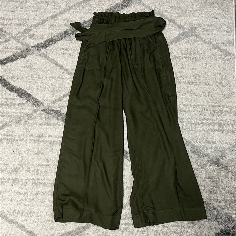 American Eagle Outfitters Olive Green Wide Leg Pants